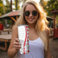 Monaco Deo Juvante Skinny Tumbler Lozenge Flag Style