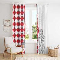 Monaco Deo Juvante Window Curtain Lozenge Flag Style