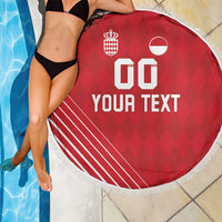 Custom Monaco Football Beach Blanket Go Champion 2025