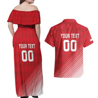Custom Monaco Football Couples Matching Off Shoulder Maxi Dress and Hawaiian Shirt Go Champion 2025