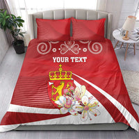Personalized Norway Constitution Day Bedding Set Norwegian Lion Pyramidal Saxifrage