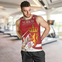 Personalized Norway Constitution Day Men Tank Top Norwegian Lion Pyramidal Saxifrage