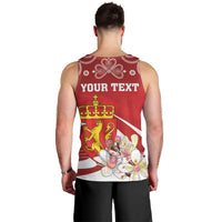 Personalized Norway Constitution Day Men Tank Top Norwegian Lion Pyramidal Saxifrage