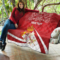 Personalized Norway Constitution Day Quilt Norwegian Lion Pyramidal Saxifrage