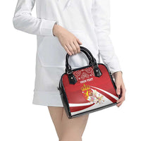 Personalized Norway Constitution Day Shoulder Handbag Norwegian Lion Pyramidal Saxifrage