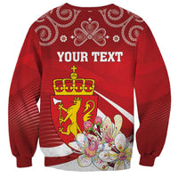 Personalized Norway Constitution Day Sweatshirt Norwegian Lion Pyramidal Saxifrage