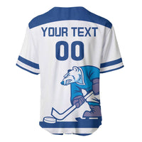 Custom Norway Hockey Baseball Jersey Norge Polar Bears