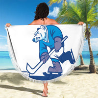 Custom Norway Hockey Beach Blanket Norge Polar Bears