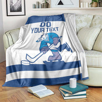 Custom Norway Hockey Blanket Norge Polar Bears