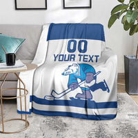 Custom Norway Hockey Blanket Norge Polar Bears