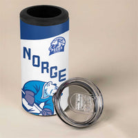 Custom Norway Hockey 4 in 1 Can Cooler Tumbler Norge Polar Bears