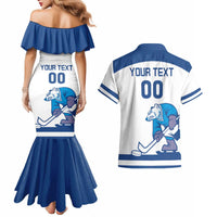 Custom Norway Hockey Couples Matching Mermaid Dress and Hawaiian Shirt Norge Polar Bears