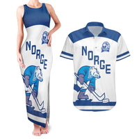 Custom Norway Hockey Couples Matching Tank Maxi Dress and Hawaiian Shirt Norge Polar Bears