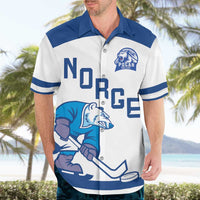 Custom Norway Hockey Hawaiian Shirt Norge Polar Bears