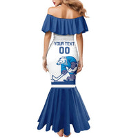 Custom Norway Hockey Mermaid Dress Norge Polar Bears