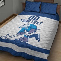 Custom Norway Hockey Quilt Bed Set Norge Polar Bears