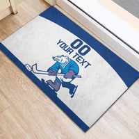 Custom Norway Hockey Rubber Doormat Norge Polar Bears