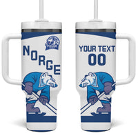 Custom Norway Hockey Tumbler With Handle Norge Polar Bears