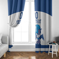 Custom Norway Hockey Window Curtain Norge Polar Bears