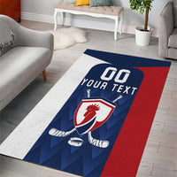 Custom France Hockey Area Rug Les Bleus Go Champions