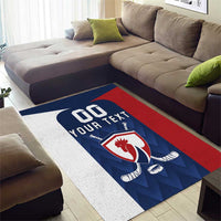 Custom France Hockey Area Rug Les Bleus Go Champions
