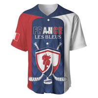 Custom France Hockey Baseball Jersey Les Bleus Go Champions