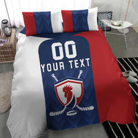 Custom France Hockey Bedding Set Les Bleus Go Champions