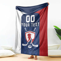 Custom France Hockey Blanket Les Bleus Go Champions