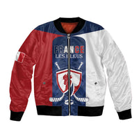 Custom France Hockey Bomber Jacket Les Bleus Go Champions