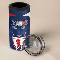 Custom France Hockey 4 in 1 Can Cooler Tumbler Les Bleus Go Champions