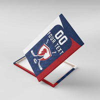 Custom France Hockey Canvas Wall Art Les Bleus Go Champions