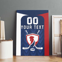 Custom France Hockey Canvas Wall Art Les Bleus Go Champions