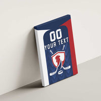 Custom France Hockey Canvas Wall Art Les Bleus Go Champions