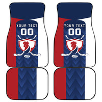 Custom France Hockey Car Mats Les Bleus Go Champions