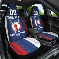 Custom France Hockey Car Seat Cover Les Bleus Go Champions