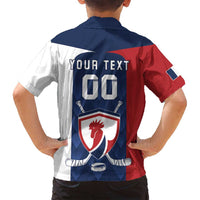 Custom France Hockey Family Matching Summer Maxi Dress and Hawaiian Shirt Les Bleus Go Champions