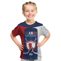Custom France Hockey Kid T Shirt Les Bleus Go Champions