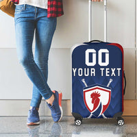 Custom France Hockey Luggage Cover Les Bleus Go Champions