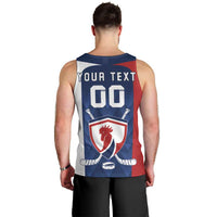 Custom France Hockey Men Tank Top Les Bleus Go Champions