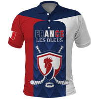 Custom France Hockey Polo Shirt Les Bleus Go Champions