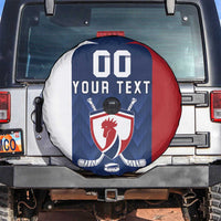 Custom France Hockey Spare Tire Cover Les Bleus Go Champions