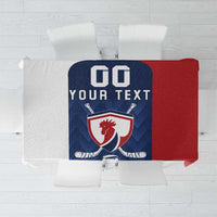 Custom France Hockey Tablecloth Les Bleus Go Champions