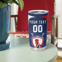 Custom France Hockey Tumbler Cup Les Bleus Go Champions