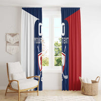 Custom France Hockey Window Curtain Les Bleus Go Champions
