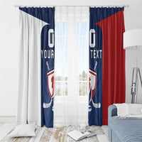 Custom France Hockey Window Curtain Les Bleus Go Champions