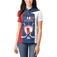 Custom France Hockey Women Polo Shirt Les Bleus Go Champions