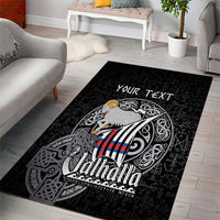 Personalized Viking Faroe Islands Area Rug Valhalla Viking Pattern