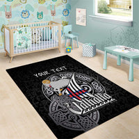 Personalized Viking Faroe Islands Area Rug Valhalla Viking Pattern
