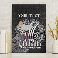 Personalized Viking Faroe Islands Canvas Wall Art Valhalla Viking Pattern