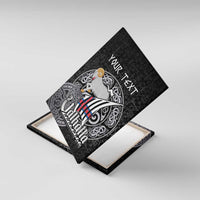 Personalized Viking Faroe Islands Canvas Wall Art Valhalla Viking Pattern